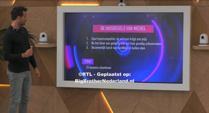 Huismeester Michel presenteert zijn huisregels