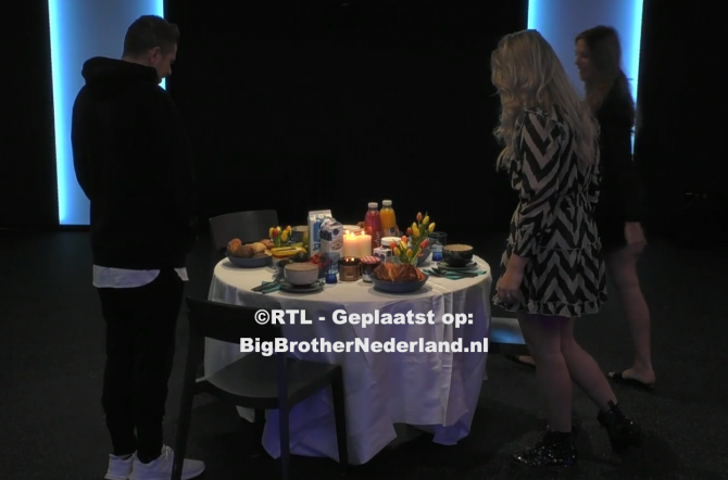 Big Brother trakteert de finalisten op een ontbijt op hun laatste volledige dag