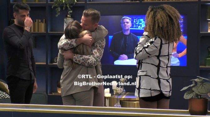 Nouchine moet Big Brother verlaten, Grace, Salar en Kristof zijn de finalisten van Big Brother