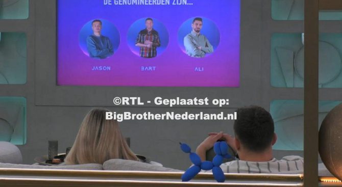 Jason, Ali en Bart zijn de genomineerden van deze week