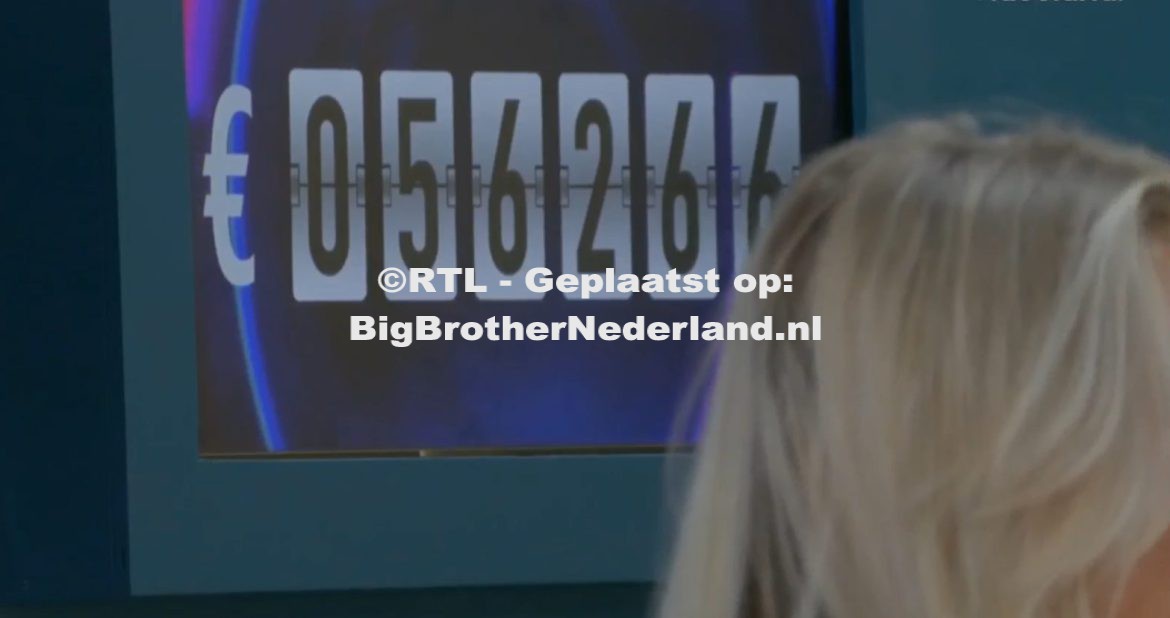De finalisten kunnen de jackpot niet meer aanvullen de winnaar van Big Brother krijgt 56.266 euro
