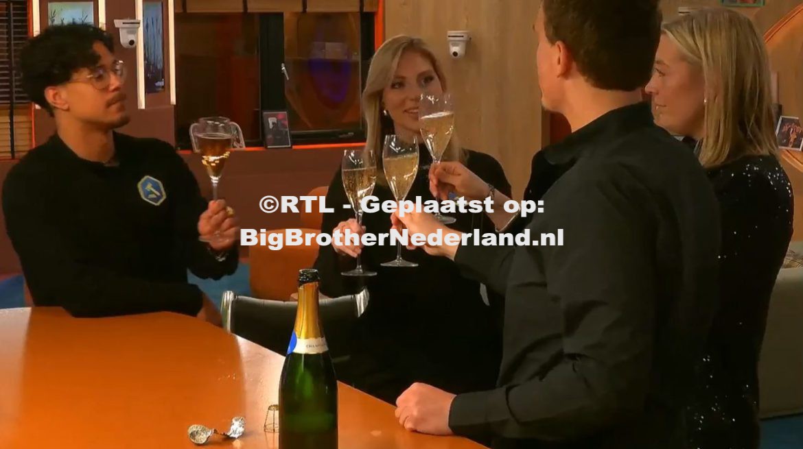 Big Brother trakteert zijn bewoners op bubbels en om de start van de finale week te vieren